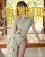 为伊撷取海棠花